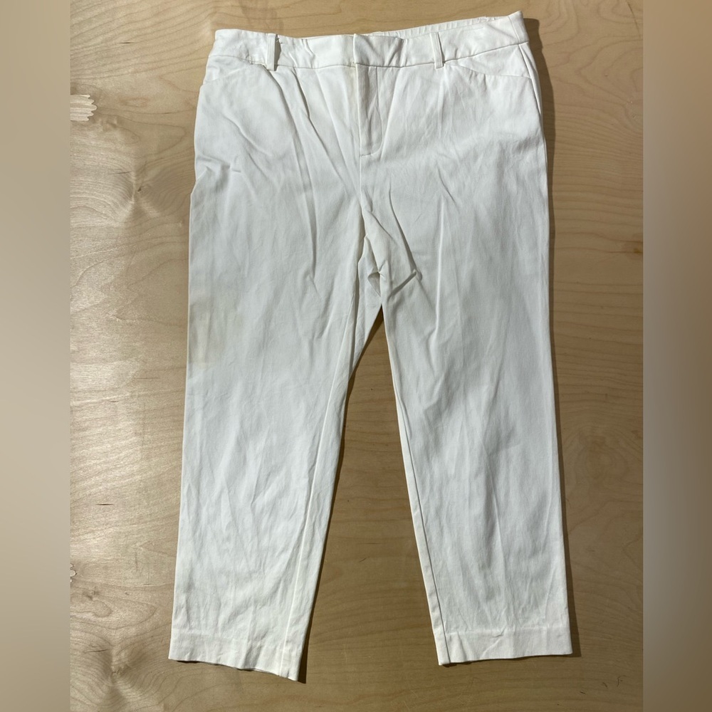 Charter Club White Straight-Leg Chinos 12P (QU)